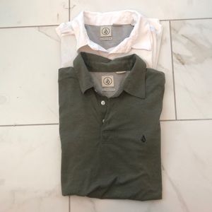 Volcolm Polos Green & White Modern Fit